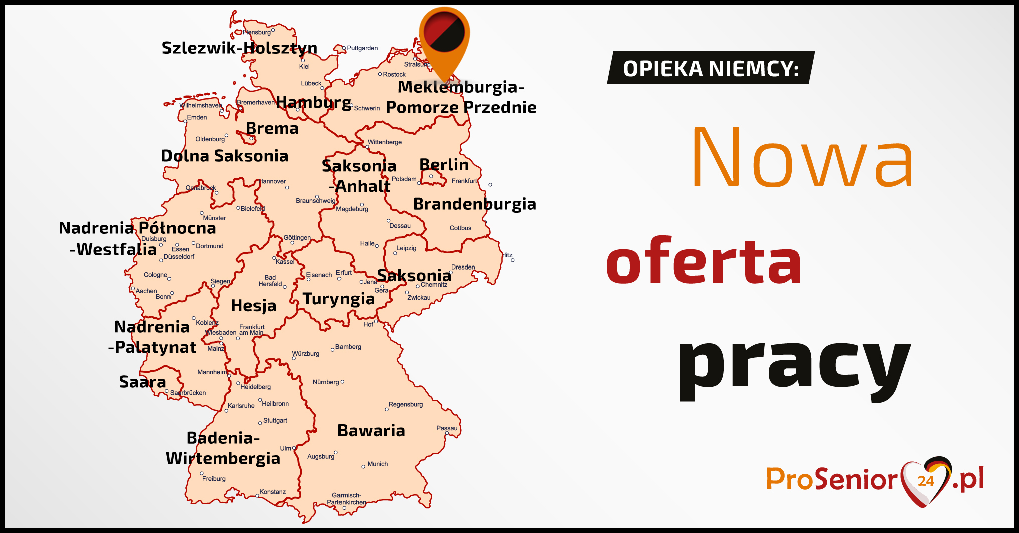 Oferta Opiekunka do starszej pani pod Schwerin + WYJAZD NA 12.08. + PREMIA WAKACYJNA