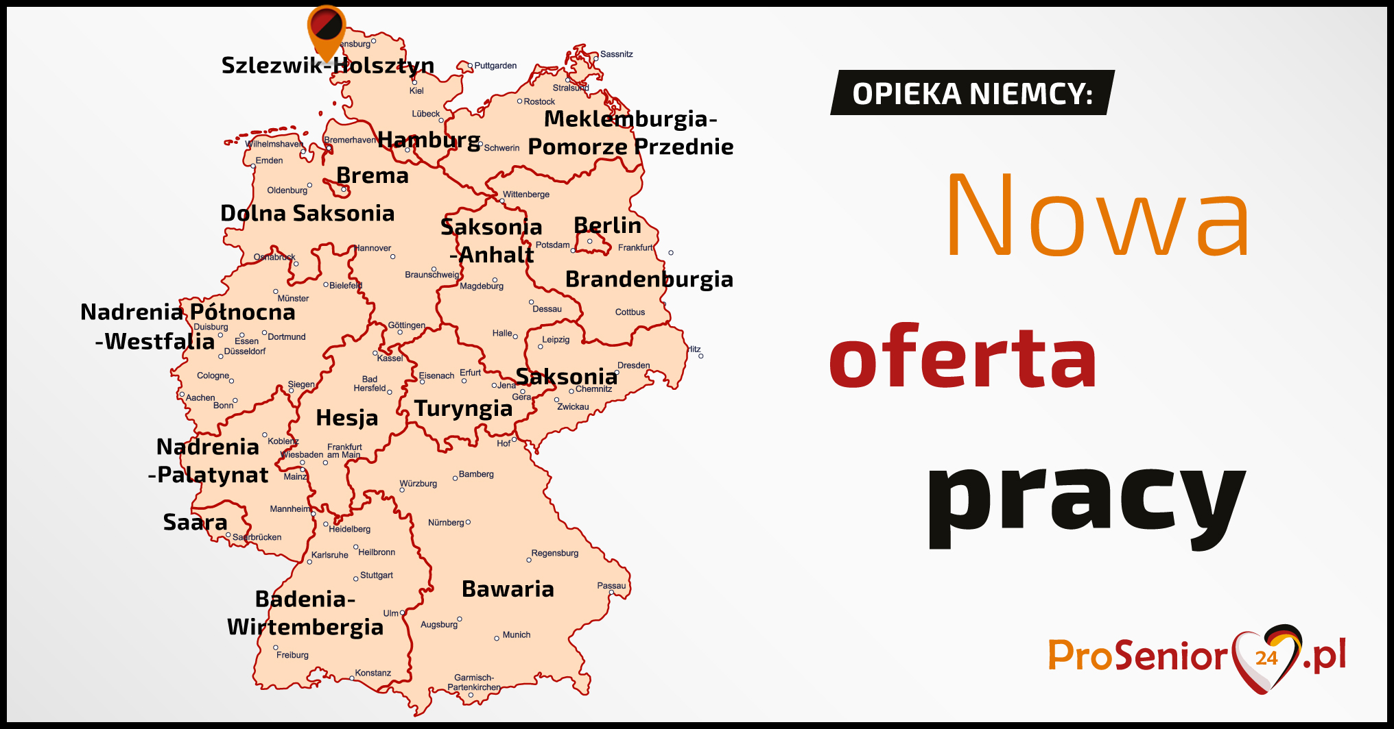 Oferta Opiekunka do starszej pani pod Hamburgiem + WYJAZD OD ZARAZ + PREMIA WAKACYJNA