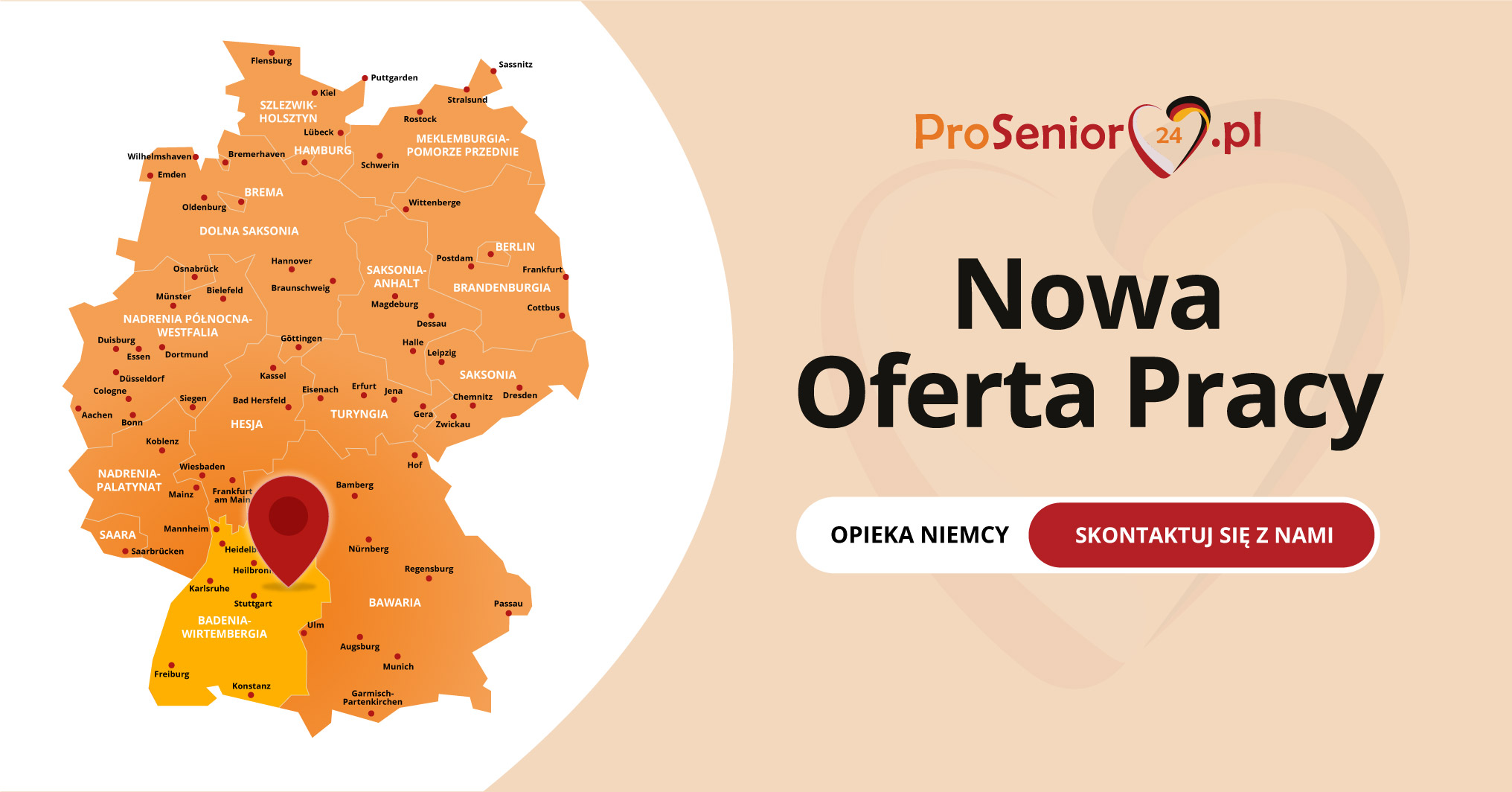 Oferta Opiekunka z podstawowym niemieckim do samotnej, starszej Pani! 
