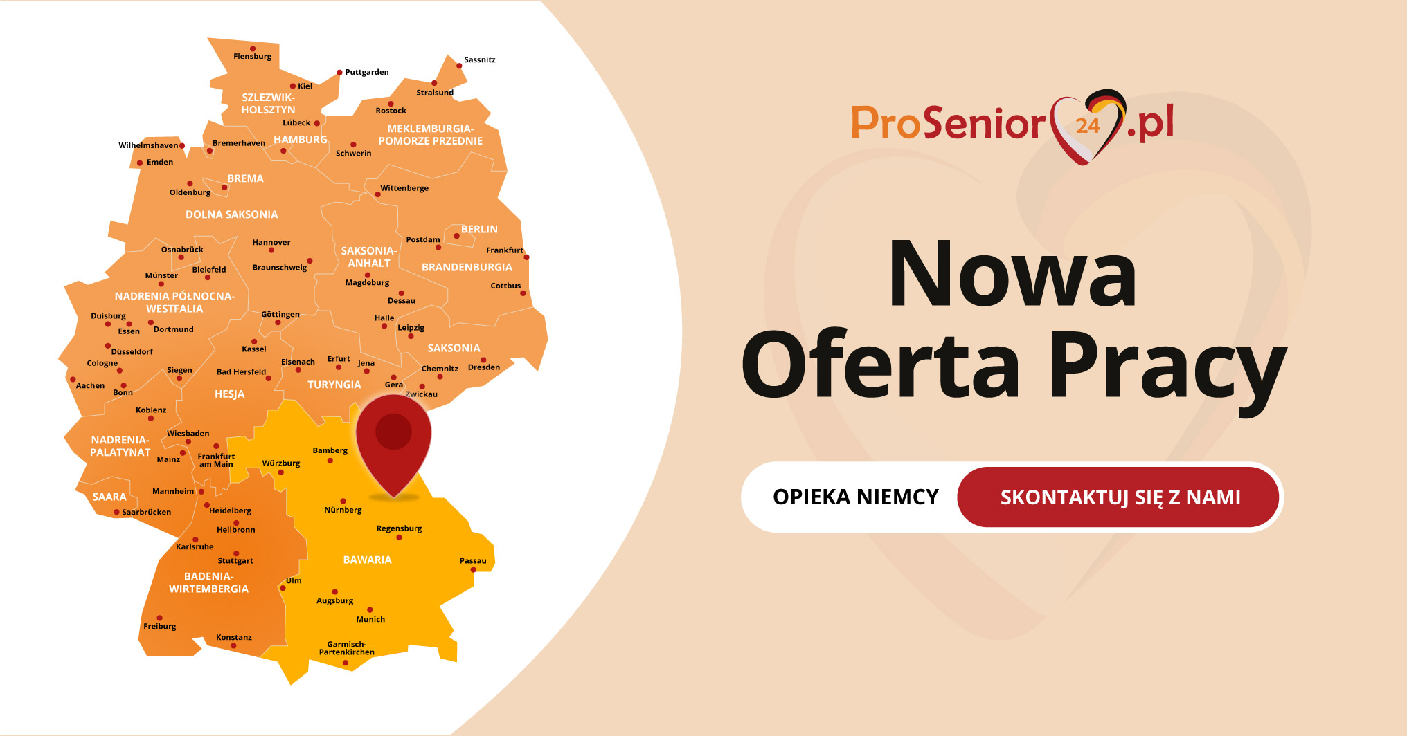 Oferta Opiekunka z prawem jazdy do mobilnej Pani w Hof!