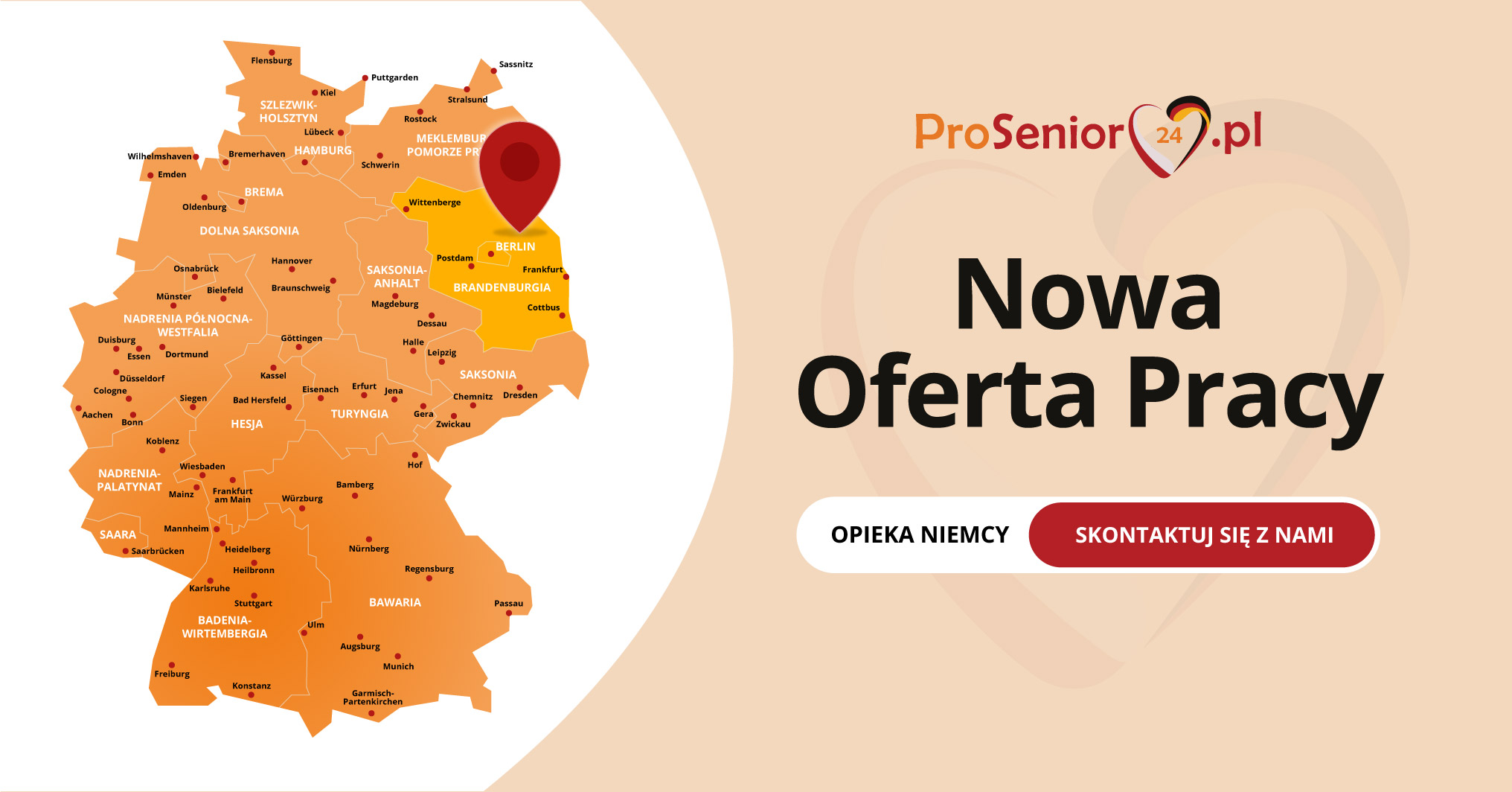 Oferta Opiekunka na zlecenie do starszej Pani w Berlinie! 
