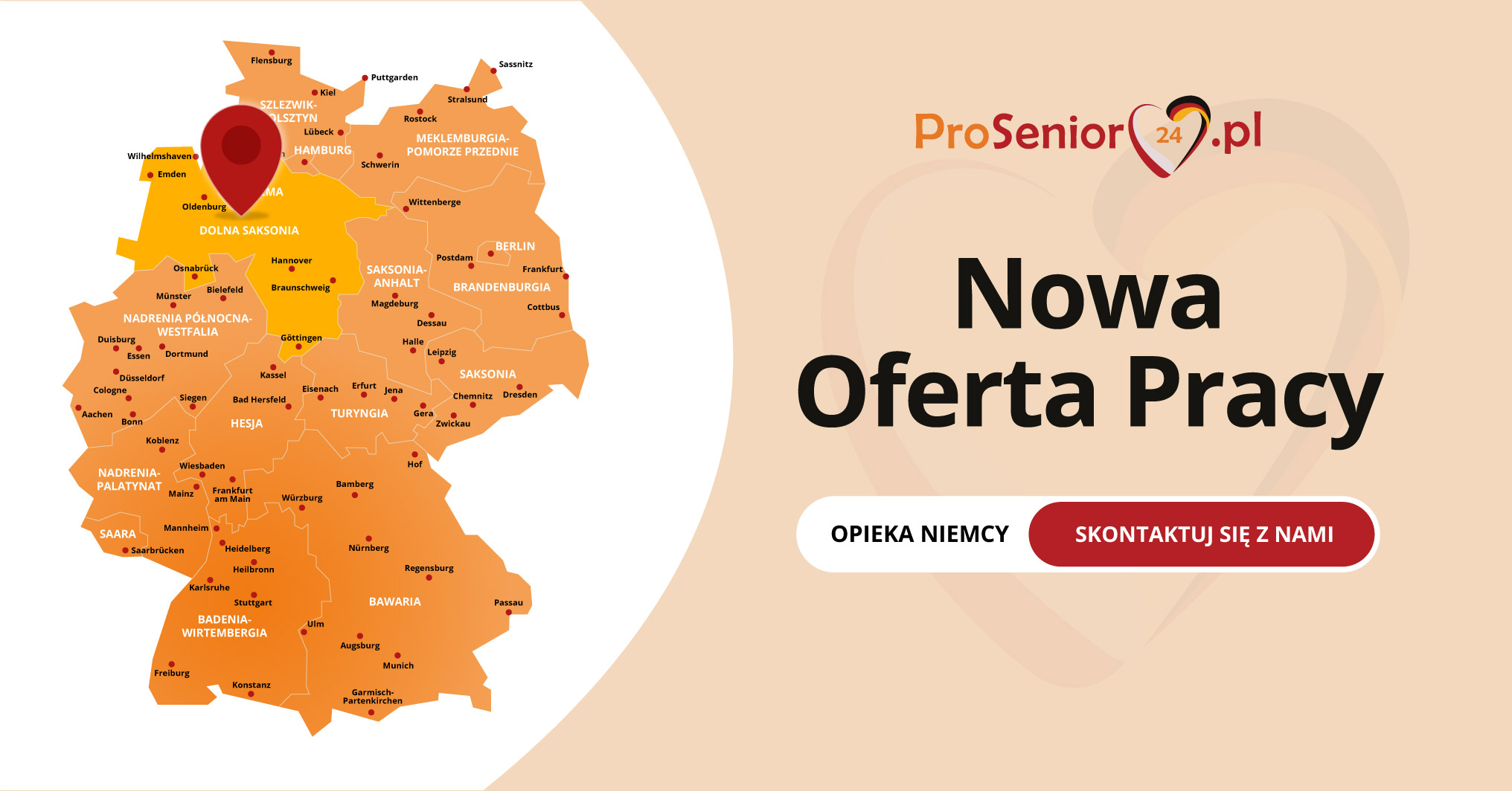 Oferta Zlecenie od zaraz do samotnej, starszej Pani w Emden!