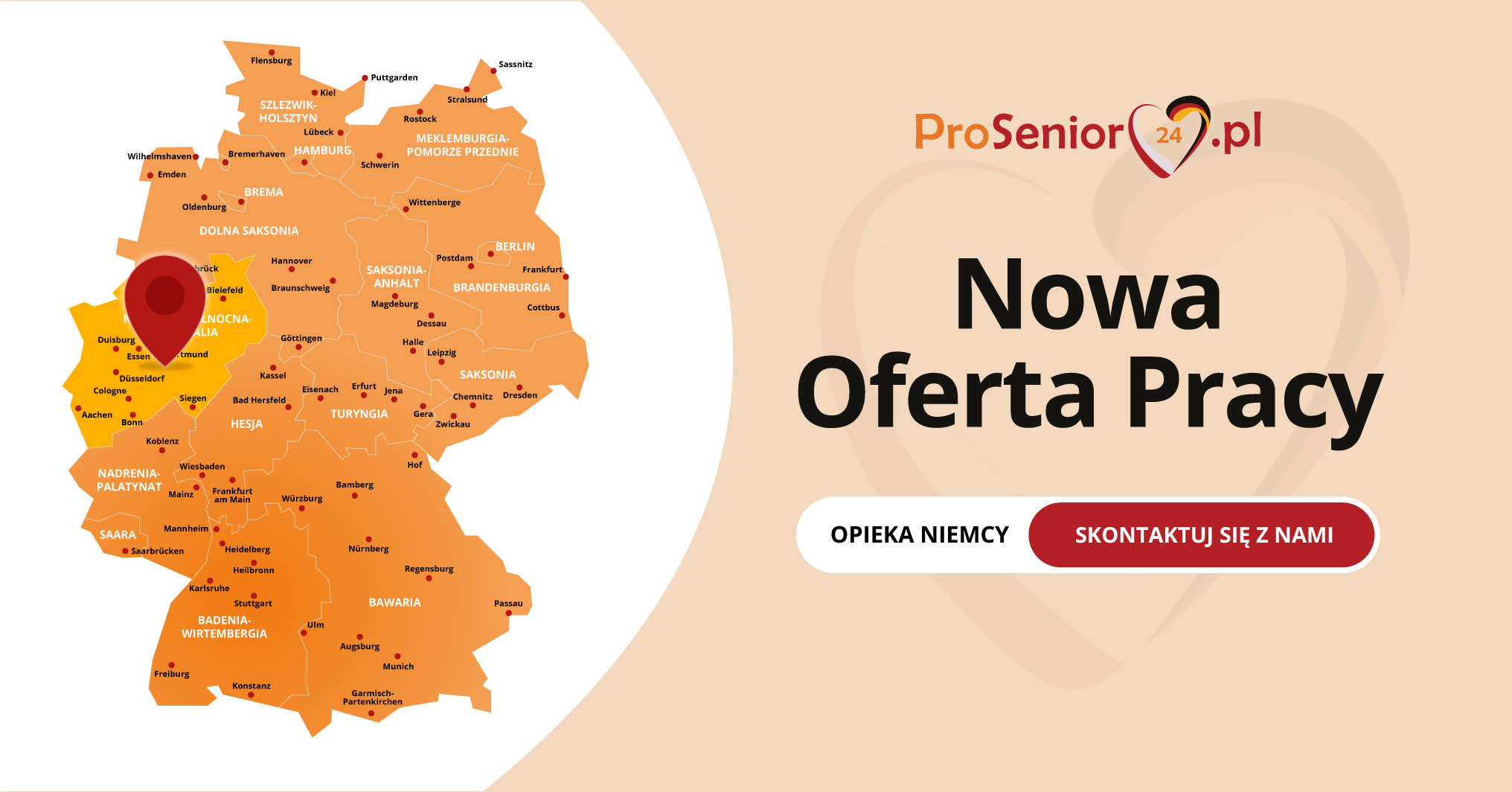 Oferta Opiekunka z prawem jazdy do samotnej Pani w Borken od 19 maja!